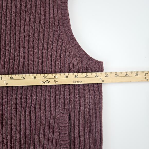 Duluth Trading Shetland Wool Sweater Vest Men's L Full Zip‎ Windproof Lined Knit - Picture 7 of 7
